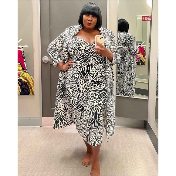 Sergio Hudson x target animal print trench coat  nwt - Picture 13 of 13